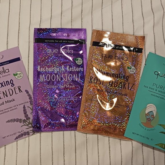 NEW!! QUE BELLA Face Masks Bundle - Picture 1 of 13